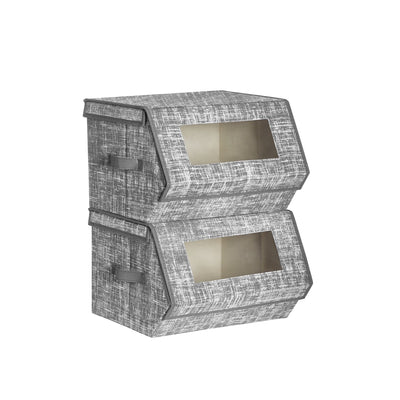 Set van 2 opbergdozen met deksels