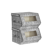 Set van 2 opbergdozen met deksels | Kymiko