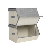 Set van 2 opbergdozen met magneetsluiting