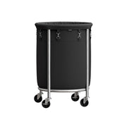 Wasmand met wielen en stalen frame | Kymiko