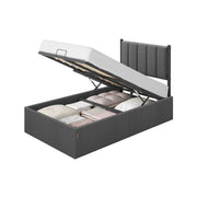 Bedframe met opbergruimte en comfortabel hoofdbord