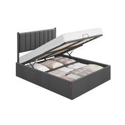 Bedframe met opbergruimte en comfortabel hoofdbord