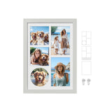 Fotolijst A4 voor meerdere foto's – vooraanzicht – wit liggend
