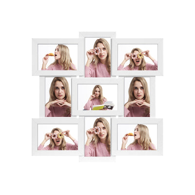 Fotolijstcollage voor 9 foto's wit | Kymiko