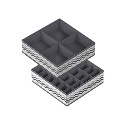 Set van 2 opvouwbare ondergoedorganizers