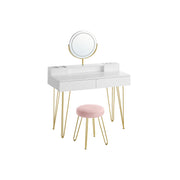 Kaptafel met kruk en verlichting