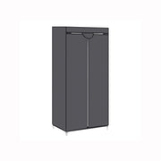 Stoffen kast met kledingroede