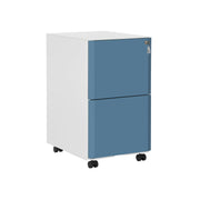 Rolcontainer 2 laden wit-blauw