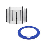 Trampolinevangnet zwart en blauw