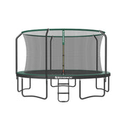 Trampoline rond met gevoerd frame – vooraanzicht