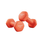 Hexagon dumbbells voor thuis met neopreen coating