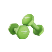 Hexagon dumbbells voor thuis met neopreen coating