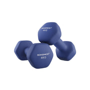 Hexagon dumbbells voor thuis met neopreen coating