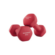 Hexagon dumbbells voor thuis met neopreen coating