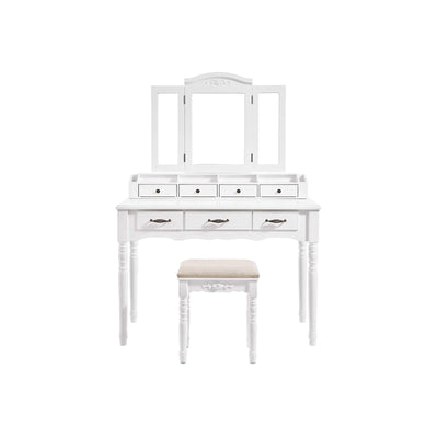 Kaptafel met 7 laden