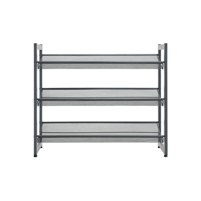 Metalen schoenenrek met 3 niveaus