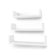 Set van 3 zwevende planken gemaakt van MDF