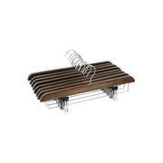 Schima houten hanger met verstelbare clips