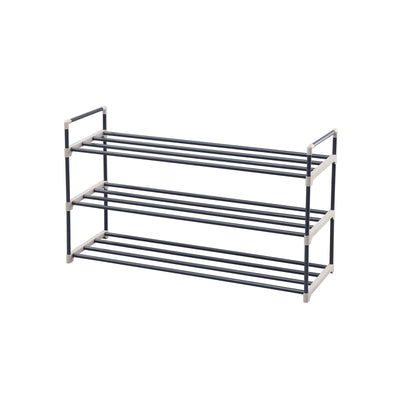 Metalen schoenenrek met 3 niveaus