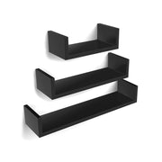 Set van 3 zwevende planken, U-vormig