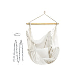 Hangstoel met 2 kussens en metalen ketting