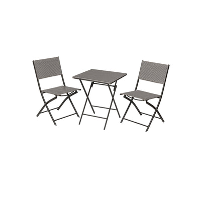 Opvouwbare tuinmeubelset van 3 met tafel en 2 stoelen