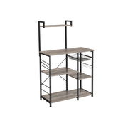Keukenplank met metalen mand en 6 S-haken