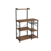 Keukenplank met metalen mand en 6 S-haken