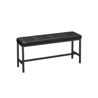 Eetkamerbank met PU-bekleding en stalen frame