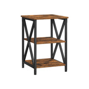 Bijzettafel 3 niveaus industriële stijl | Kymiko