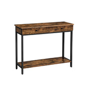 Console tafel vintage bruin-zwart | Kymiko