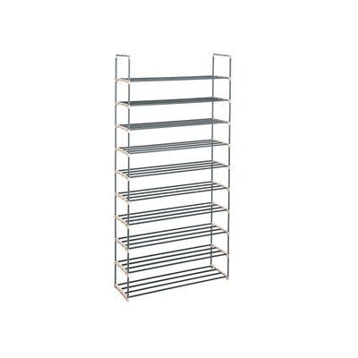 DIY-schoenenrek met 10 planken