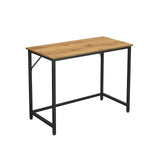 smalle bureautafel met metalen frame | Kymiko
