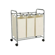 Wasmand met 3 uitneembare stoffen zakken