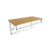 Wandkapstok met 5 haken en plank